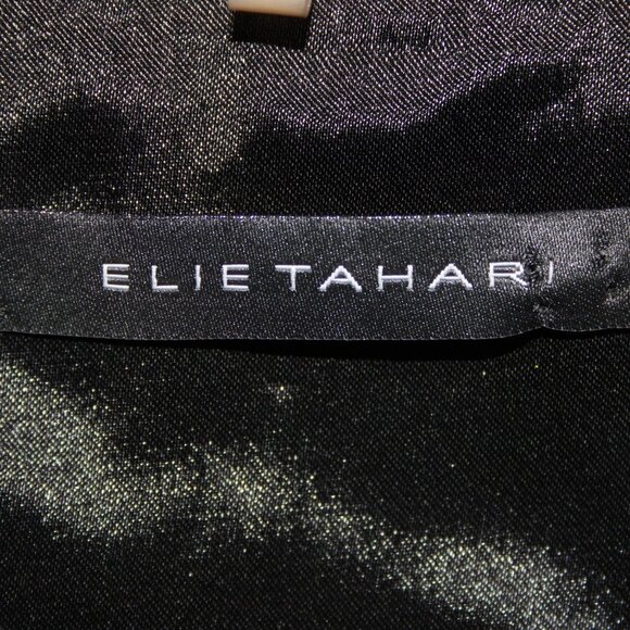 Elie Tahari Dress Sz 8 Black Sleeveless Zipper 100% Leather Poly Bodycon Dress - Picture 10 of 16